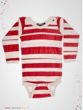 Body enfant imprimé "Stripe" rayures rouges