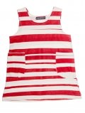 robe-enfant-stripe-rayures-rouges-coton-bio-aarrekid