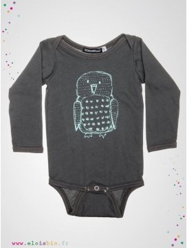 body-enfant-gris-imprime-hibou-coton-bio-aarrekid-eloisbio