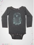 Body gris imprimé hibou