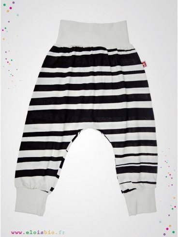 pantalon-baggy-enfant-rayures-noires-blanches-coton-bio-aarrekid