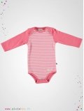 Body enfant rayé rose