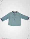 T-shirt enfant col Tunisien bleu