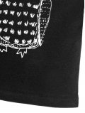 tee-shirt-enfant-noir-imprimé-hibou-coton-bio-aarrekid