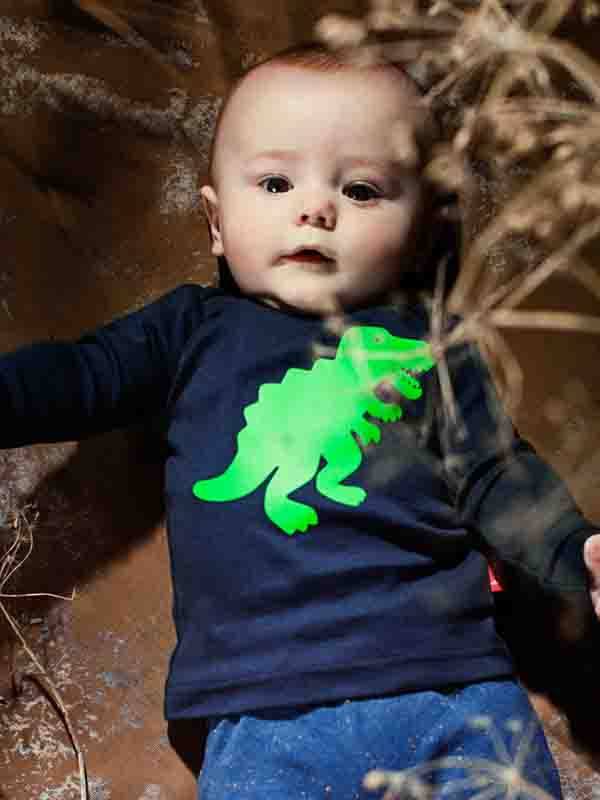 Doudou dinosaure avec lange pour bébé garçon