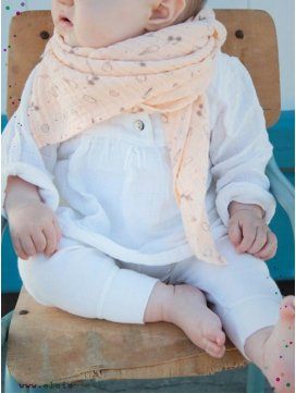 Blouse enfant lait en tissu lange