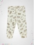 Legging enfant lait imprimé feuilles