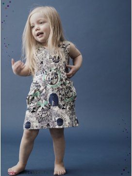 Robe enfant imprimé "In the garden"