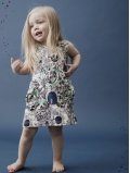 Robe-enfant-imprime-In-the-garden-coton-bio-aarrekid