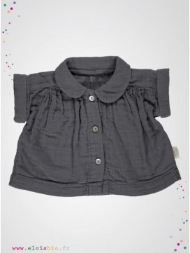 Blouse manches courtes enfant col arrondi iron gate