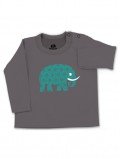 eloisbio-ts440 tee shirt taupe +´+¢l+´+¢phant pop