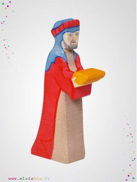 Gaspard le roi mage en bois