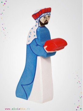 Melchior le roi mage en bois