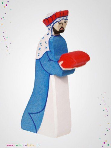 Melchior le roi mage en bois