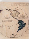 planisphère les continents du monde