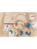 planisphère les continents du monde
