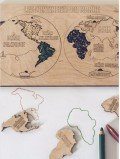 planisphère les continents du monde