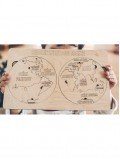 planisphère les continents du monde