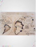 planisphère les continents du monde