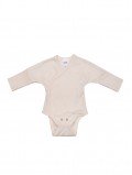 Body kimono naissance manches longues écru coton bio
