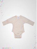 Body kimono naissance manches longues écru coton bio