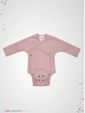 Body kimono naissance manches longues rose