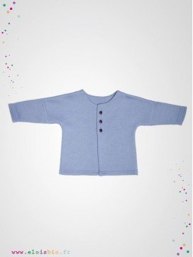 Veste kimono bébé bleu