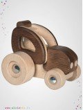 Tracteur en bois naturel