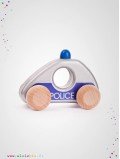 Voiture de police en bois