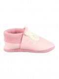 Chausson enfant en cuir Kitty Rose tannage végétal