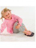 Chausson enfant Ballerine en cuir tannage végétal