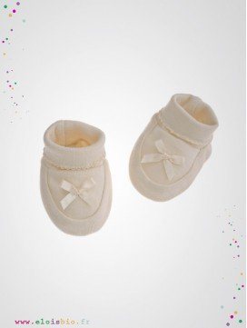 Chaussons avec lacets en satin