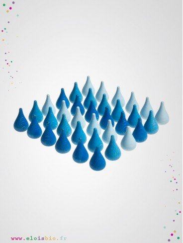 Mandala gouttes d'eau jeu enfant bois naturel