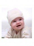 Bonnet bébé en maille coton bio