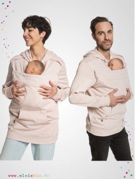 Mama and Daddy Plays - sweat porte-bébé - Sépia Rose