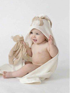 Serviette de Bain Bébé,Coton Doux Serviette de Bain Bebe,Enfant