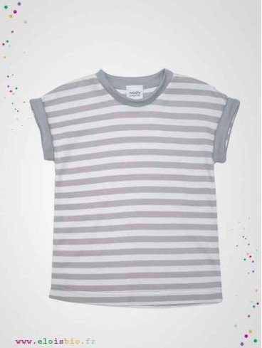 T-shirt enfant à rayures coton bio