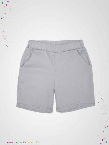 Short enfant en coton bio fabrication europe