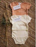 Lot de 2 Bodies bébé Breastfeeling coton bio