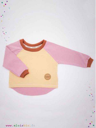 Tee-shirt enfant coton bio - Easy Dressing - Rose, Sable, Cannelle