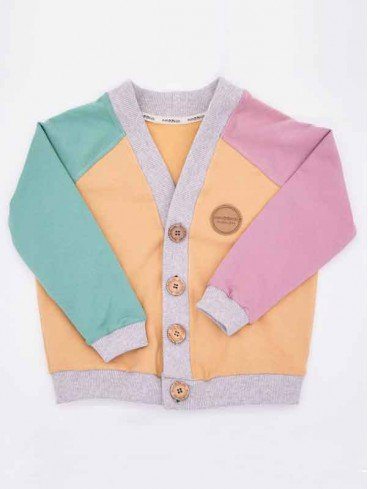 Cardigan enfant coton bio - Close Me - 2 coloris