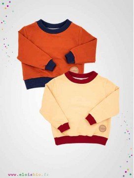 Sweat enfant coton bio - Easy Dressing - 2 coloris