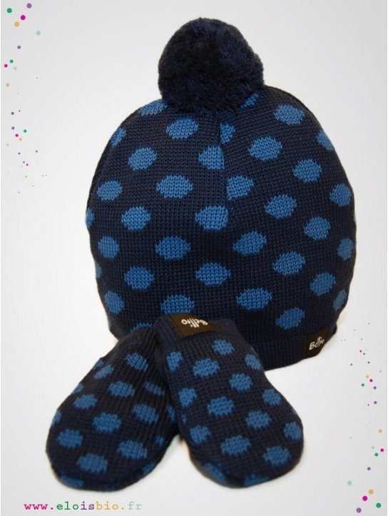 gants / moufles bébé 0 - 1 an bleu marine