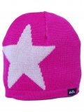 eloisbio-bonnet en laine etoile cerise-blanc bellio