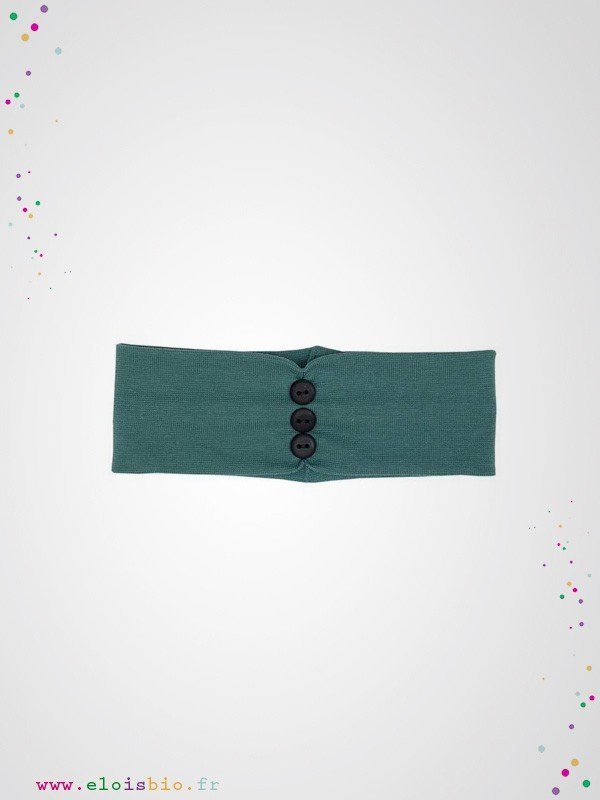Bandeau noir en coton bio - Edition limitée - La Fabrique Green