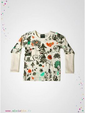 Tee-shirt "Enchanted Forest" manches longues