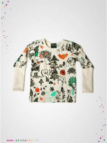 tee-shirt-enfant-enchanted-forest-coton-bio-manches-longues-aarrekid