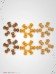 Mandala petits Champignons en bois - 36 pièces