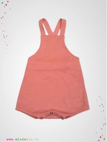 Barboteuse bébé pêche coton bio fabrication europe Wooly Organic