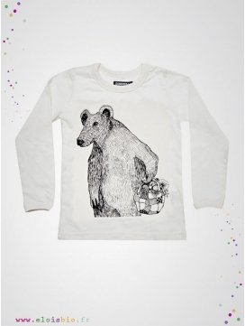 Tee-shirt motif Ours manches longues